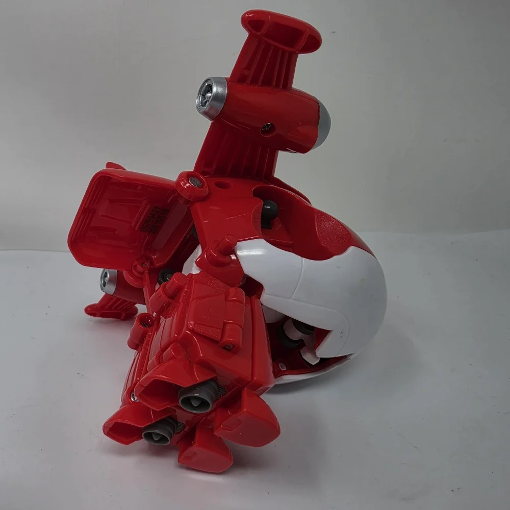 Super Wings Jett Airplane Plane Red White FLAW: MISSING ARMS